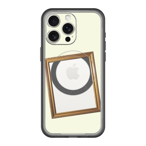 スリムプロテクションプレミアムケース with MagSafe［ Photo Frame - Ivory ］