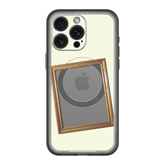 スリムプロテクションプレミアムケース with MagSafe［ Photo Frame - Ivory ］