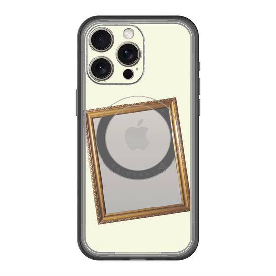 スリムプロテクションプレミアムケース with MagSafe［ Photo Frame - Ivory ］