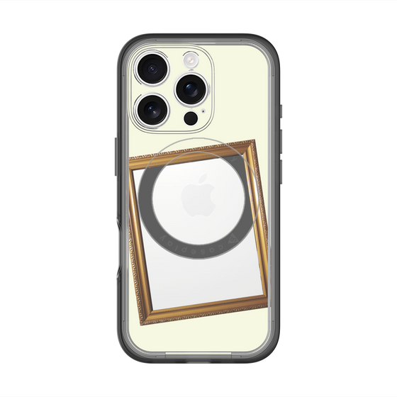 スリムプロテクションプレミアムケース with MagSafe［ Photo Frame - Ivory ］