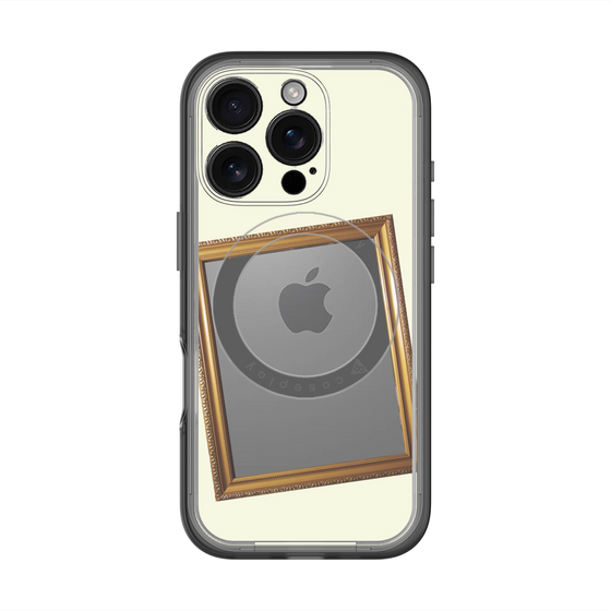 スリムプロテクションプレミアムケース with MagSafe［ Photo Frame - Ivory ］