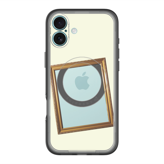 スリムプロテクションプレミアムケース with MagSafe［ Photo Frame - Ivory ］