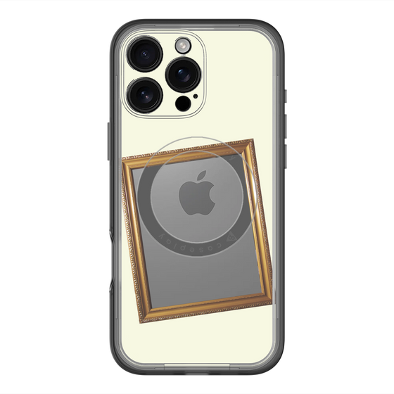 スリムプロテクションプレミアムケース with MagSafe［ Photo Frame - Ivory ］