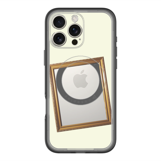 スリムプロテクションプレミアムケース with MagSafe［ Photo Frame - Ivory ］