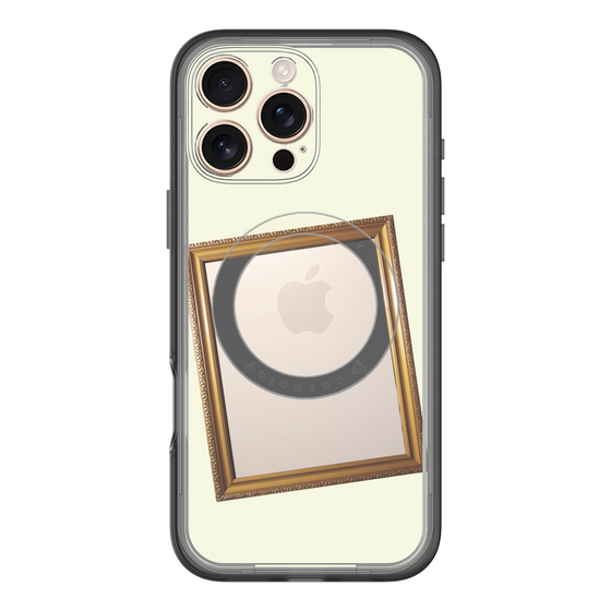 スリムプロテクションプレミアムケース with MagSafe［ Photo Frame - Ivory ］