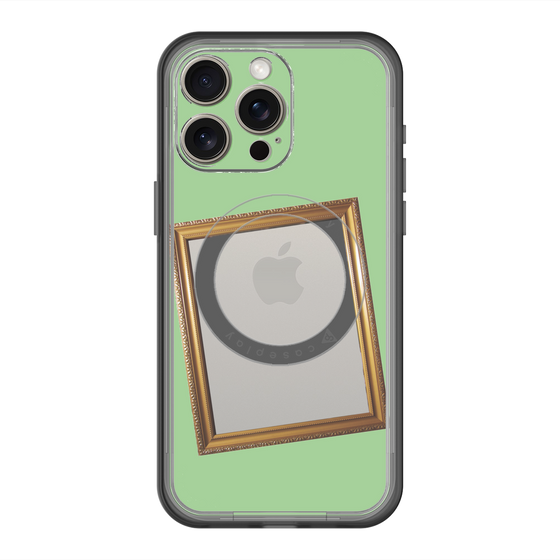 スリムプロテクションプレミアムケース with MagSafe［ Photo Frame - Light Green ］