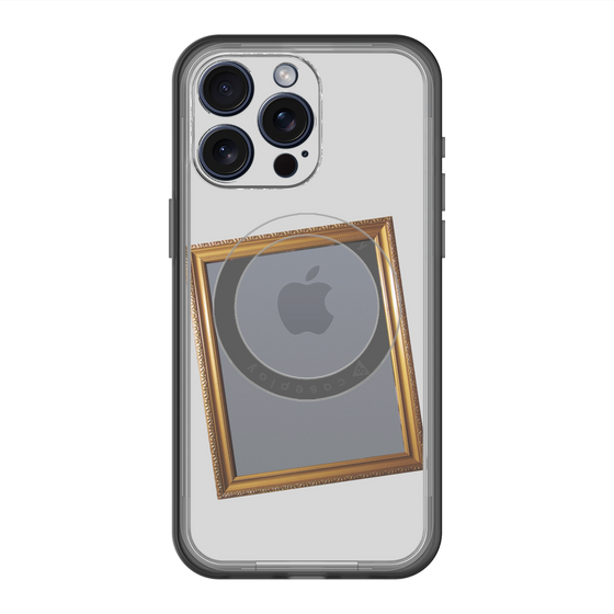 スリムプロテクションプレミアムケース with MagSafe［ Photo Frame - Light Gray ］