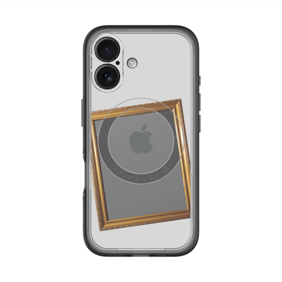 スリムプロテクションプレミアムケース with MagSafe［ Photo Frame - Light Gray ］