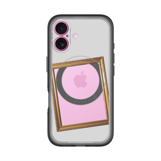 スリムプロテクションプレミアムケース with MagSafe［ Photo Frame - Light Gray ］