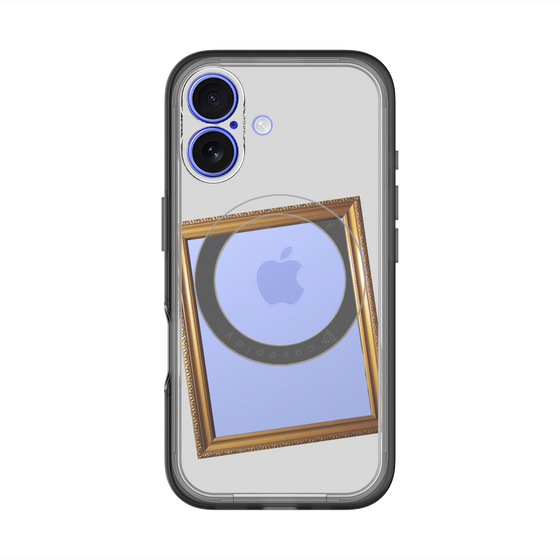 スリムプロテクションプレミアムケース with MagSafe［ Photo Frame - Light Gray ］