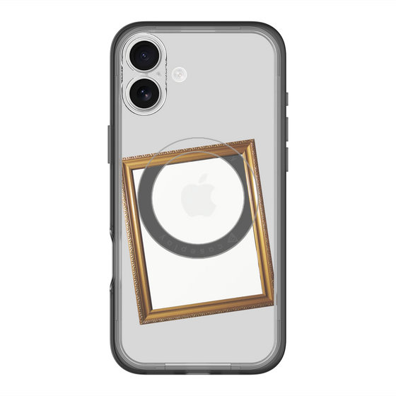 スリムプロテクションプレミアムケース with MagSafe［ Photo Frame - Light Gray ］