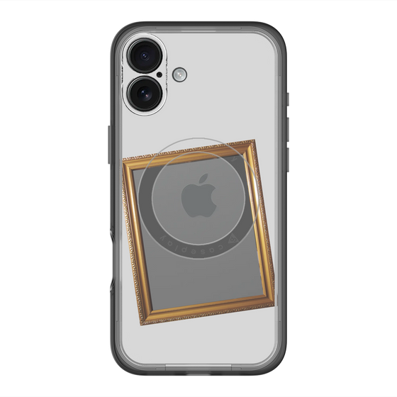 スリムプロテクションプレミアムケース with MagSafe［ Photo Frame - Light Gray ］