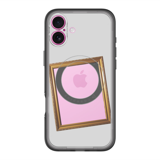 スリムプロテクションプレミアムケース with MagSafe［ Photo Frame - Light Gray ］