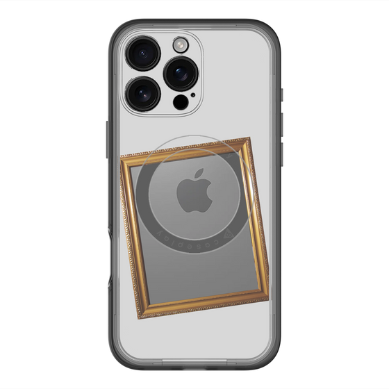 スリムプロテクションプレミアムケース with MagSafe［ Photo Frame - Light Gray ］