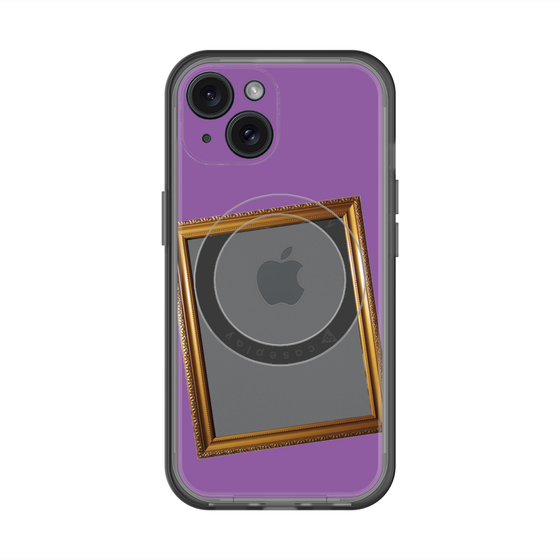 スリムプロテクションプレミアムケース with MagSafe［ Photo Frame - Purple ］