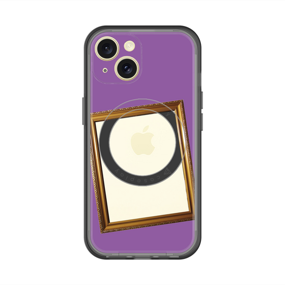 スリムプロテクションプレミアムケース with MagSafe［ Photo Frame - Purple ］