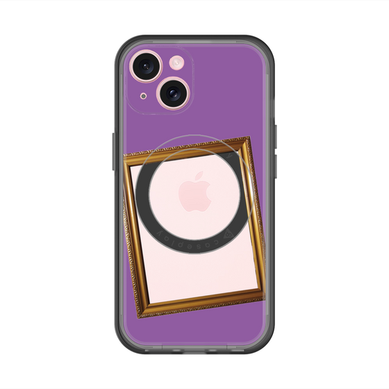 スリムプロテクションプレミアムケース with MagSafe［ Photo Frame - Purple ］