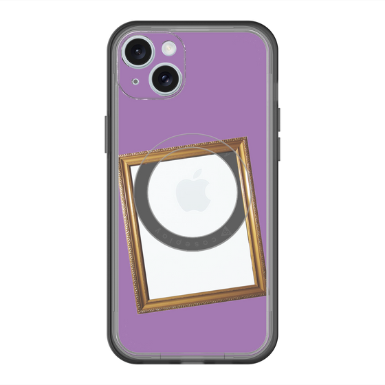 スリムプロテクションプレミアムケース with MagSafe［ Photo Frame - Purple ］