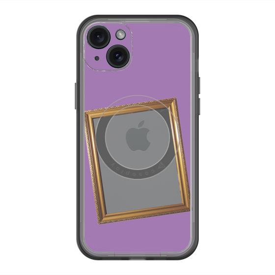 スリムプロテクションプレミアムケース with MagSafe［ Photo Frame - Purple ］
