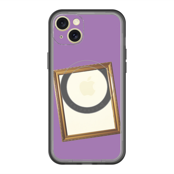 スリムプロテクションプレミアムケース with MagSafe［ Photo Frame - Purple ］