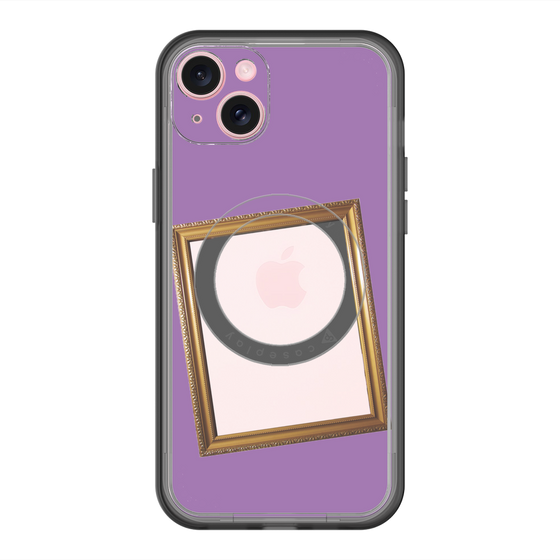 スリムプロテクションプレミアムケース with MagSafe［ Photo Frame - Purple ］
