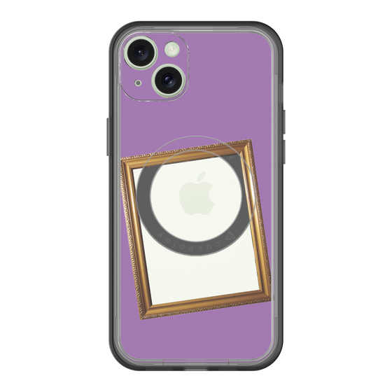 スリムプロテクションプレミアムケース with MagSafe［ Photo Frame - Purple ］