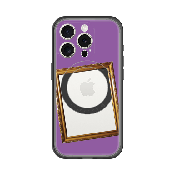 スリムプロテクションプレミアムケース with MagSafe［ Photo Frame - Purple ］