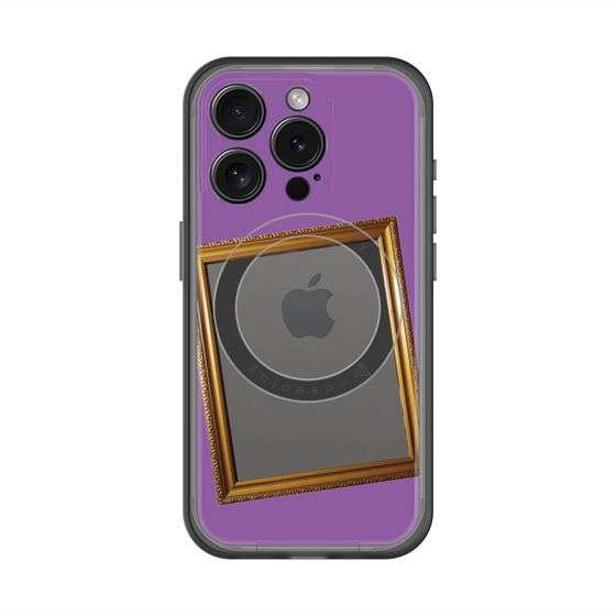 スリムプロテクションプレミアムケース with MagSafe［ Photo Frame - Purple ］