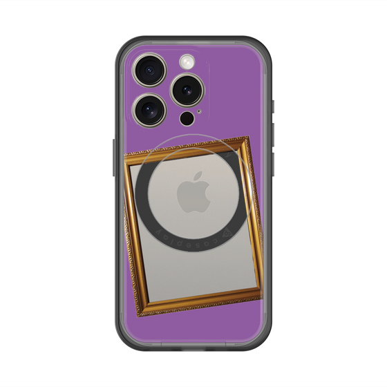 スリムプロテクションプレミアムケース with MagSafe［ Photo Frame - Purple ］