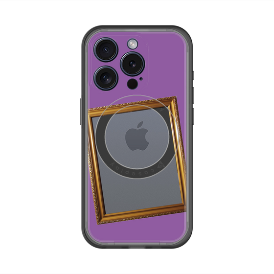 スリムプロテクションプレミアムケース with MagSafe［ Photo Frame - Purple ］