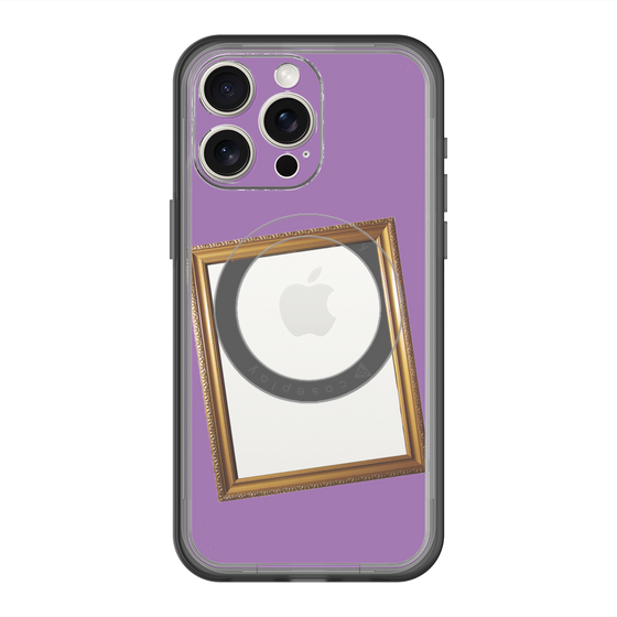 スリムプロテクションプレミアムケース with MagSafe［ Photo Frame - Purple ］