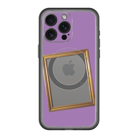 スリムプロテクションプレミアムケース with MagSafe［ Photo Frame - Purple ］
