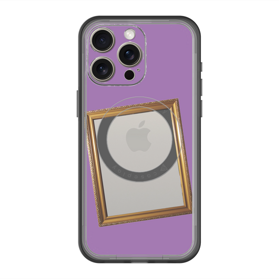 スリムプロテクションプレミアムケース with MagSafe［ Photo Frame - Purple ］