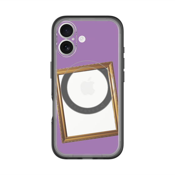 スリムプロテクションプレミアムケース with MagSafe［ Photo Frame - Purple ］