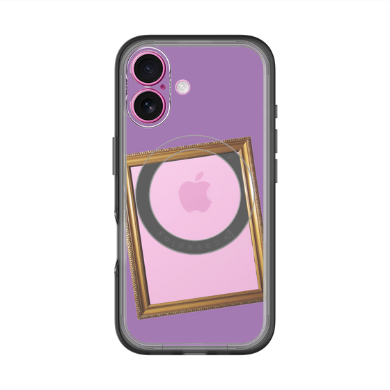 スリムプロテクションプレミアムケース with MagSafe［ Photo Frame - Purple ］