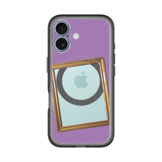 スリムプロテクションプレミアムケース with MagSafe［ Photo Frame - Purple ］