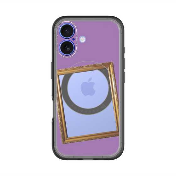 スリムプロテクションプレミアムケース with MagSafe［ Photo Frame - Purple ］
