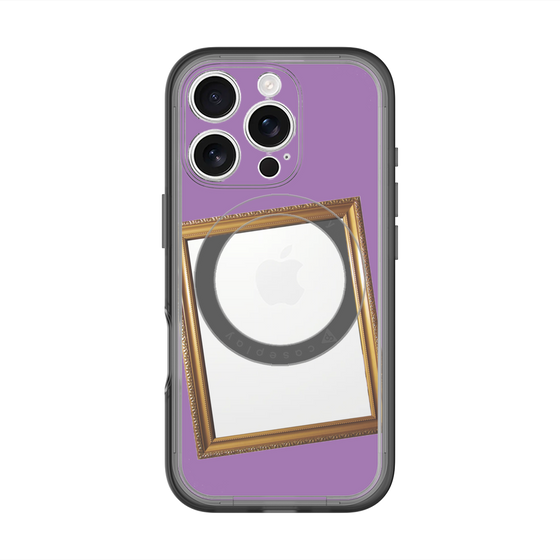 スリムプロテクションプレミアムケース with MagSafe［ Photo Frame - Purple ］