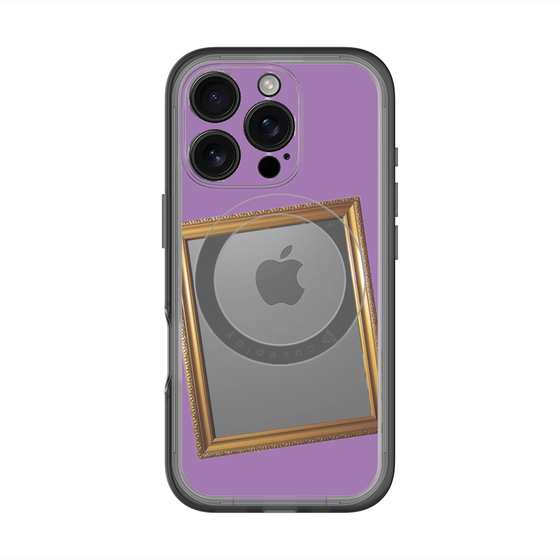 スリムプロテクションプレミアムケース with MagSafe［ Photo Frame - Purple ］