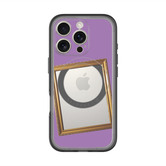 スリムプロテクションプレミアムケース with MagSafe［ Photo Frame - Purple ］