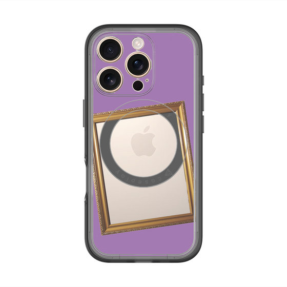 スリムプロテクションプレミアムケース with MagSafe［ Photo Frame - Purple ］