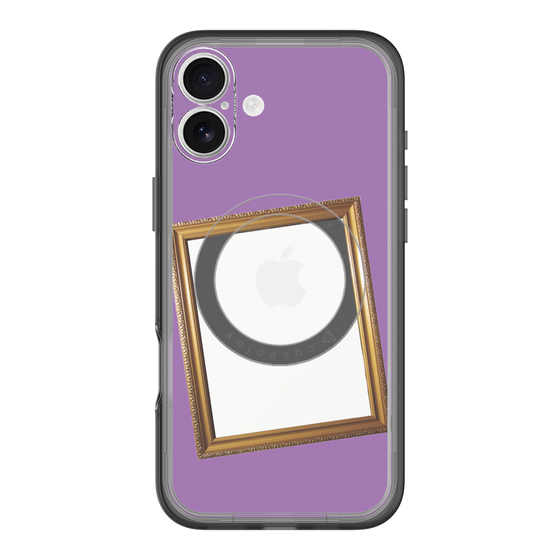 スリムプロテクションプレミアムケース with MagSafe［ Photo Frame - Purple ］