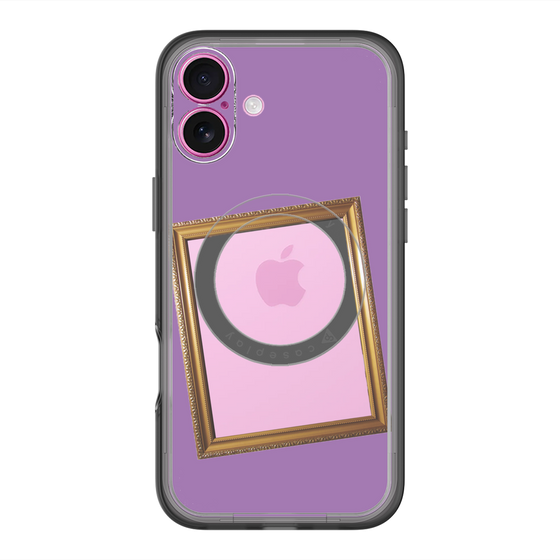 スリムプロテクションプレミアムケース with MagSafe［ Photo Frame - Purple ］