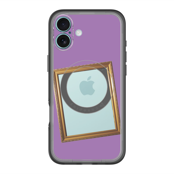 スリムプロテクションプレミアムケース with MagSafe［ Photo Frame - Purple ］