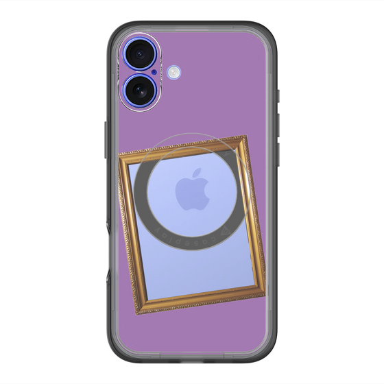 スリムプロテクションプレミアムケース with MagSafe［ Photo Frame - Purple ］