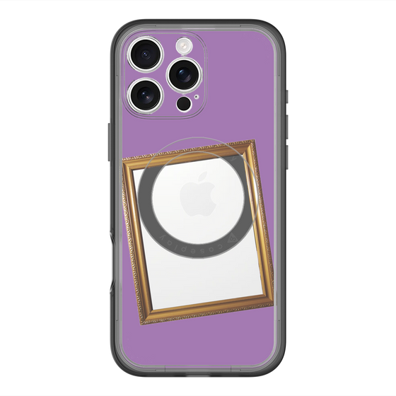 スリムプロテクションプレミアムケース with MagSafe［ Photo Frame - Purple ］