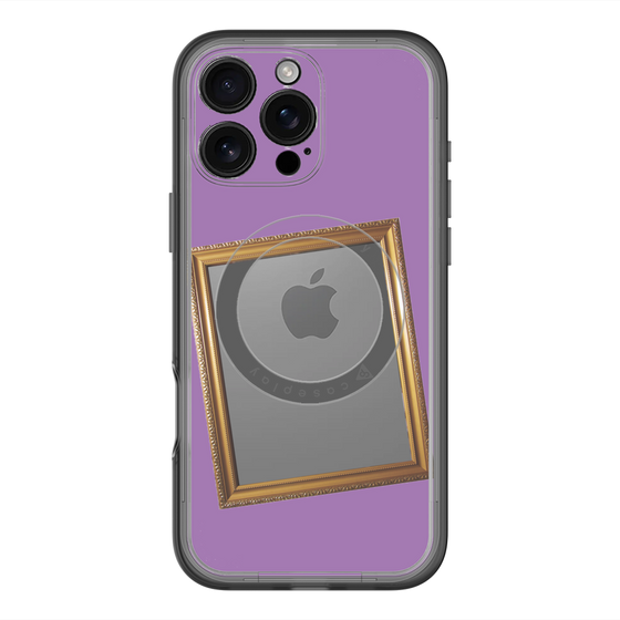 スリムプロテクションプレミアムケース with MagSafe［ Photo Frame - Purple ］