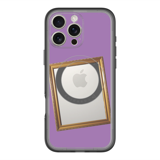 スリムプロテクションプレミアムケース with MagSafe［ Photo Frame - Purple ］