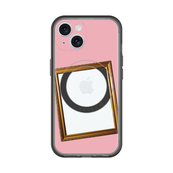 スリムプロテクションプレミアムケース with MagSafe［ Photo Frame - Pink ］