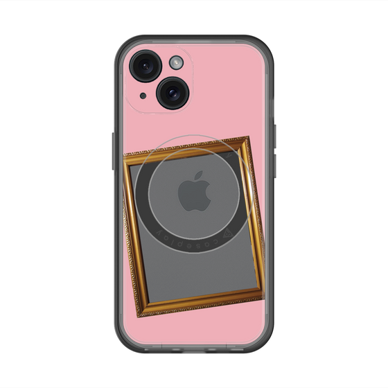 スリムプロテクションプレミアムケース with MagSafe［ Photo Frame - Pink ］